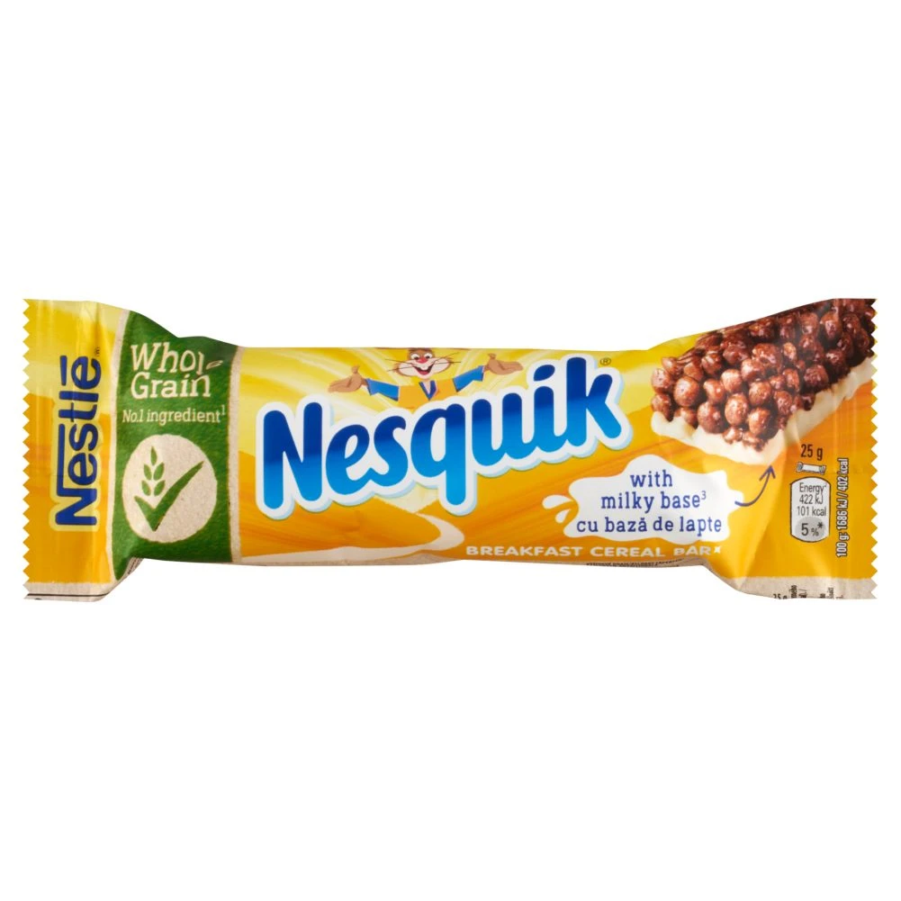 Nestlé Nesquik kakaós gabonapehely szelet tejbevonó talppal 25 g