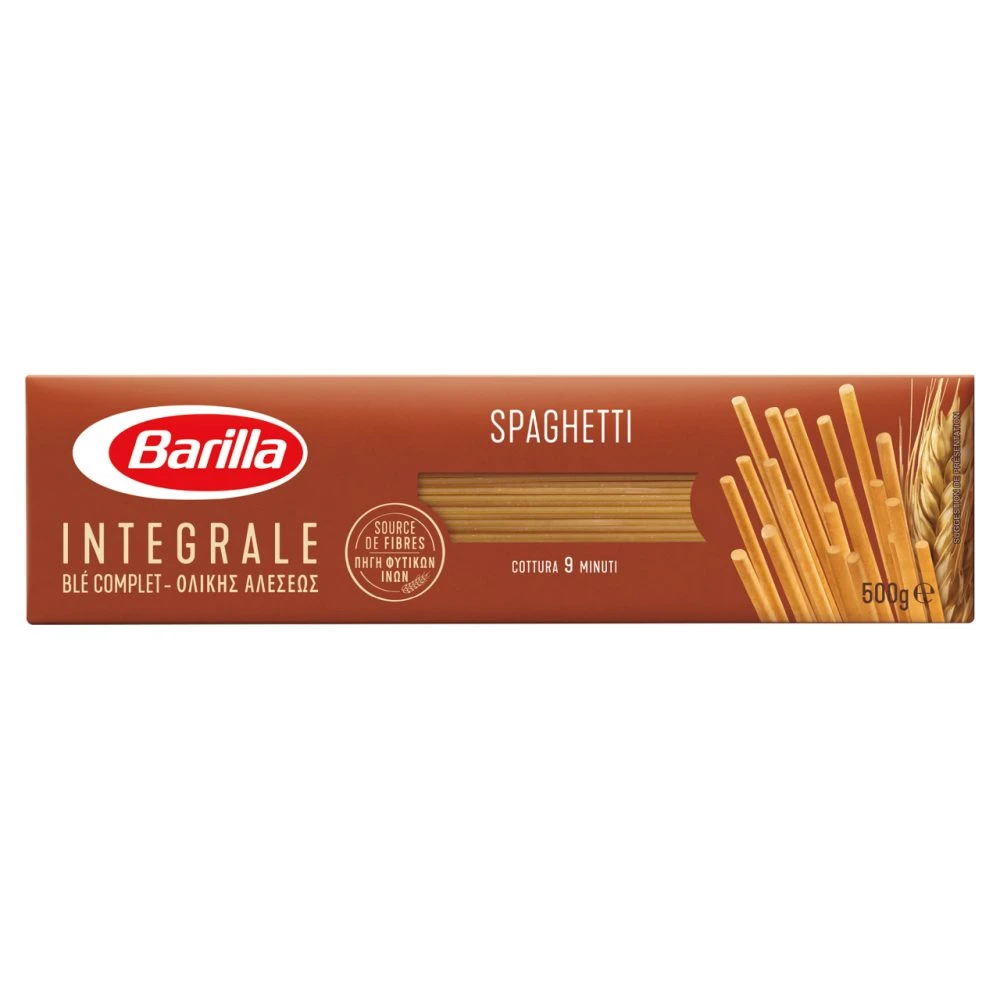 Barilla Integrale Spaghetti teljes kiőrlésű szálas durum száraztészta 500 g