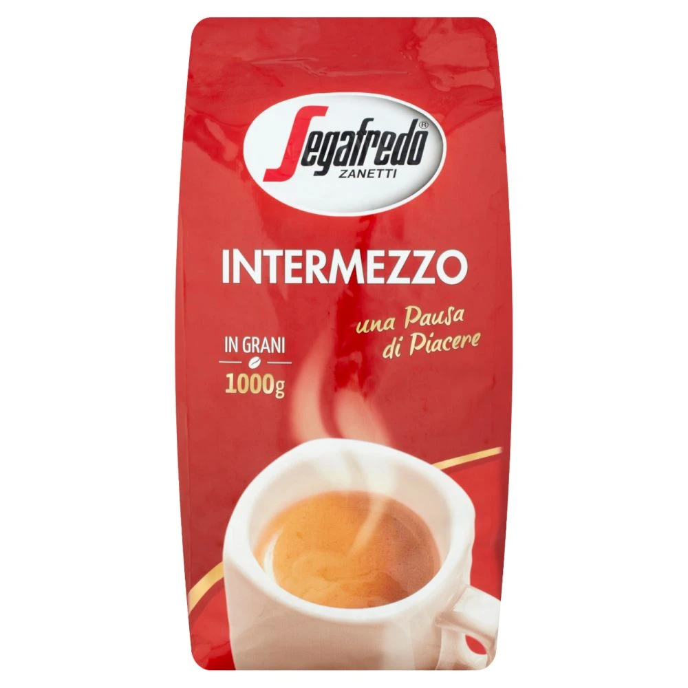 Segafredo Zanetti Intermezzo Una Pausa di Piacere szemes, pörkölt kávé 1000 g
