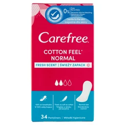 Carefree Carefree Normal with Cotton Extract Fresh Scent tisztasági betét 34 db