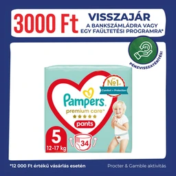 Pampers Pampers Premium Care, 5 as, 34 db Bugyipelenka