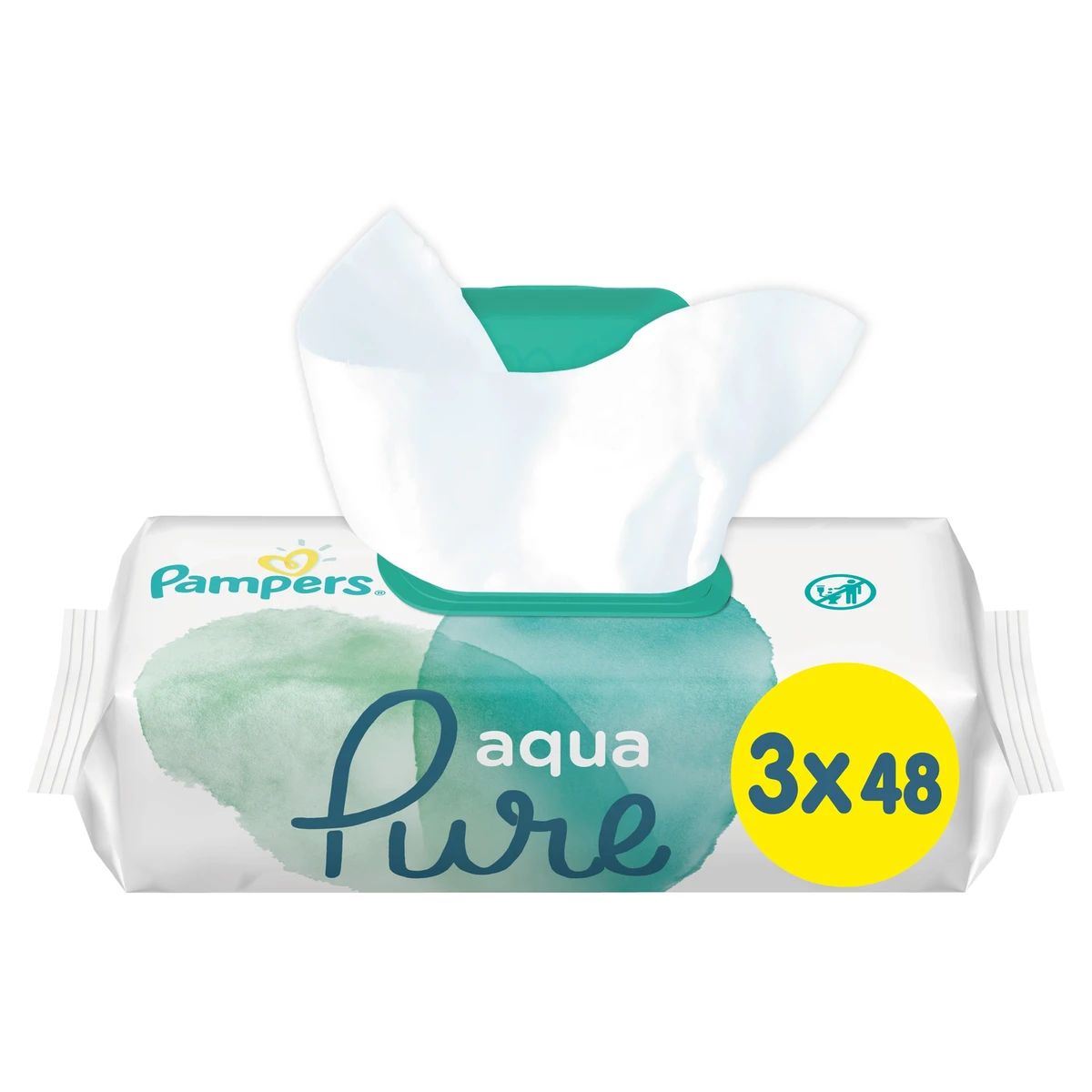Pampers Aqua Pure Törlőkendő (3*48) 144 Db