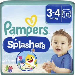 Pampers Pampers Splashers 3 as Méretű, 12 Eldobható Úszópelenka