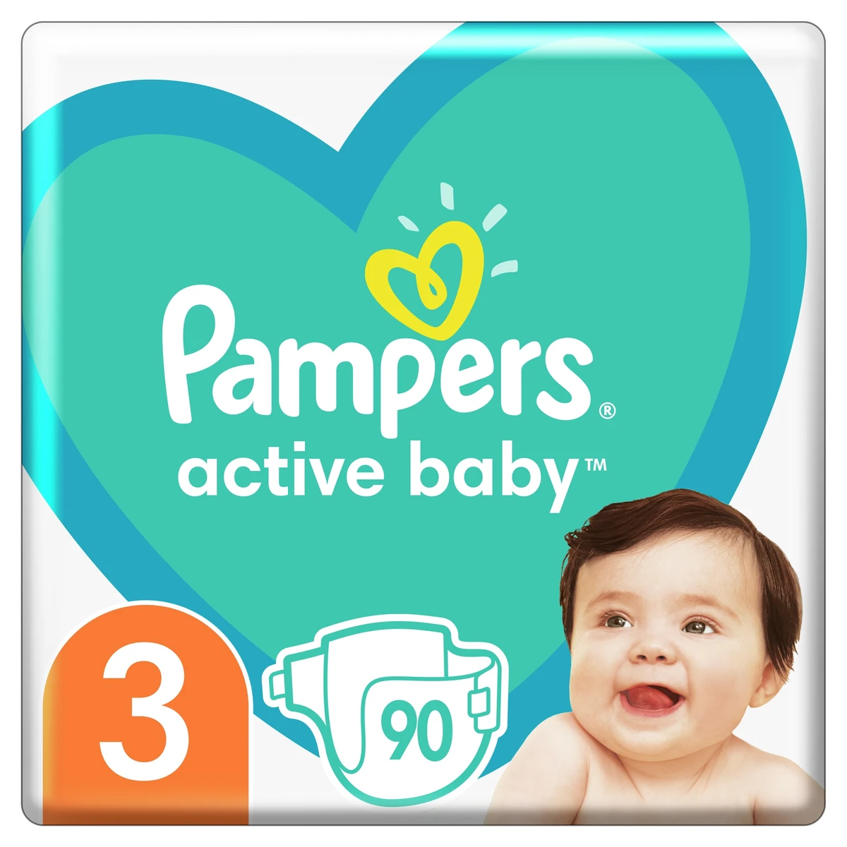 Pampers Active Baby dry Pelenka 3 Midi 90 Db