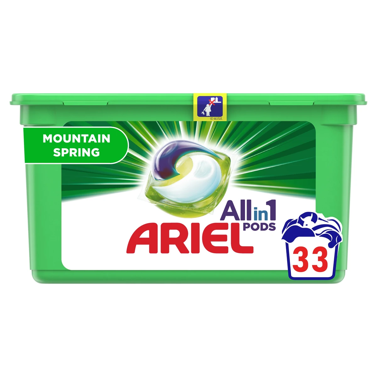 Ariel Allin1 Mountain Spring Mosókapszula, 33 Mosáshoz