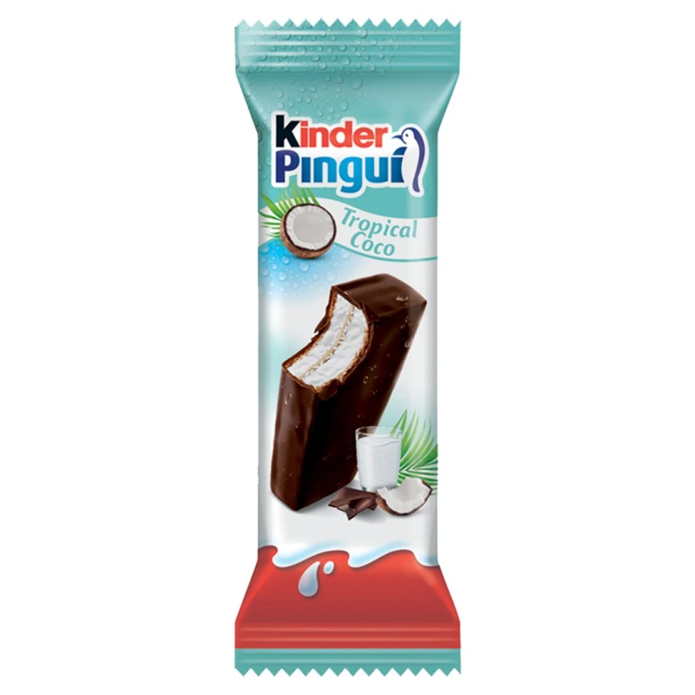 Kinder Pingui Cocco tejcsokoládéval bevont, tejes és kókuszos töltésű sütemény 30 g