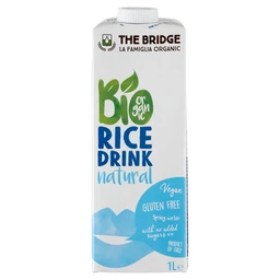 The Bridge Bio gluténmentes natúr rizsital, 1000 ml