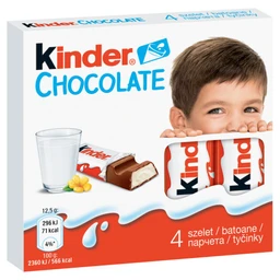 Kinder Kinder tejcsokoládé szelet tejes krémmel töltve 4 db 50 g