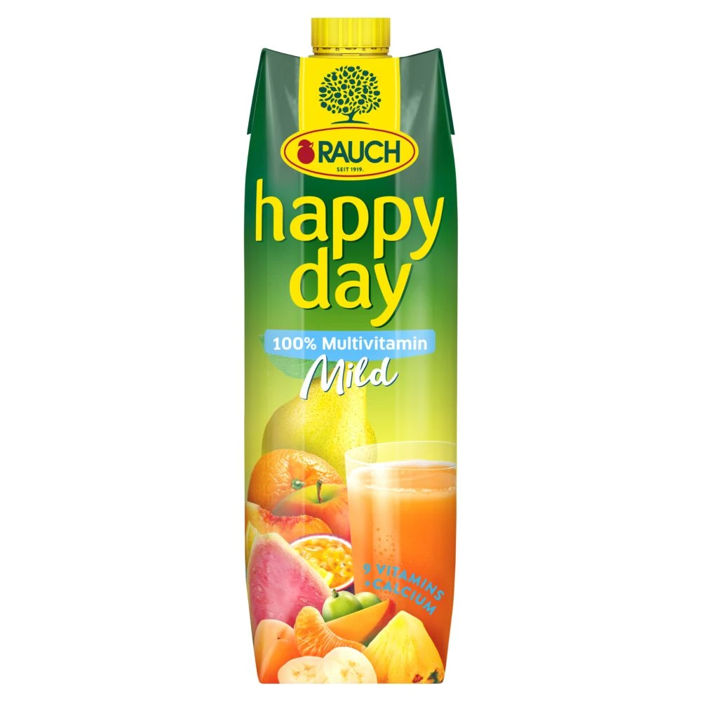 Rauch Happy Day Mild 100% Multivitamin vegyes gyümölcslé 9 vitaminnal és kalciummal 1 l