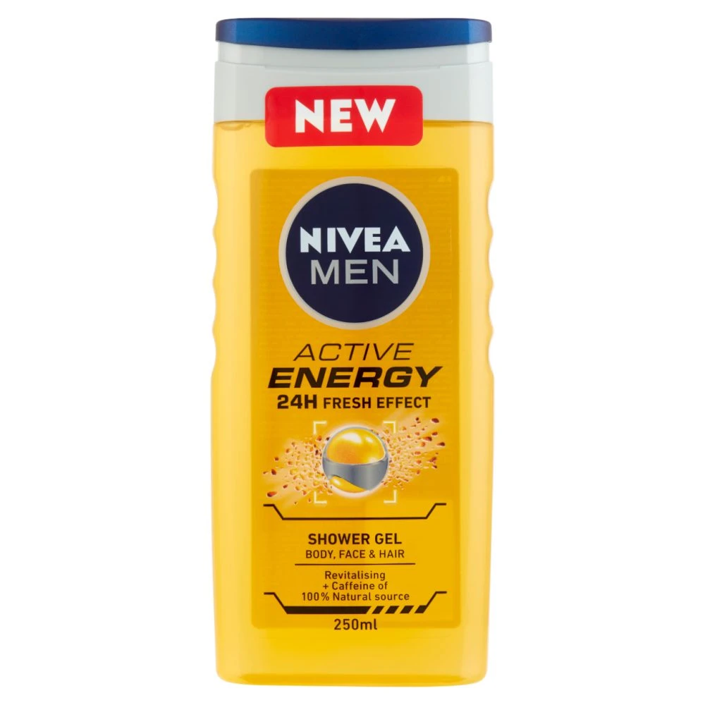 NIVEA MEN Active Energy Tusfürdő 250 ml