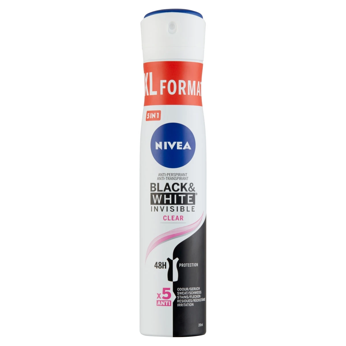 Deo spray black & white clear, 200 ml