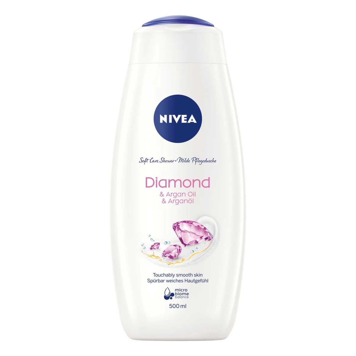 NIVEA Care & Diamond kényeztető krémtusfürdő 500 ml