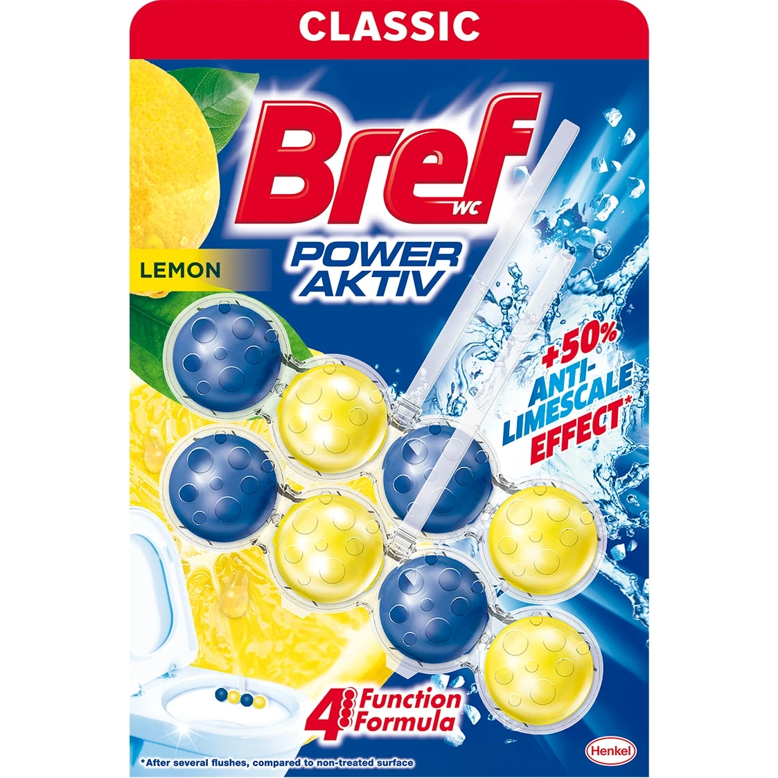 Bref Power Aktiv Lemon WC-frissítő 2 x 50 g