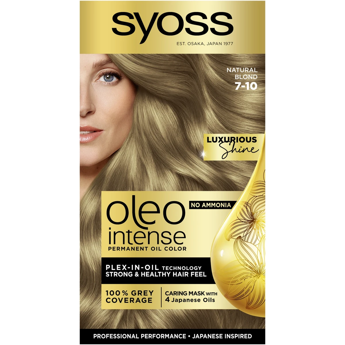 Syoss Color Oleo intenzív olaj hajfesték 7 10 természetes szőke