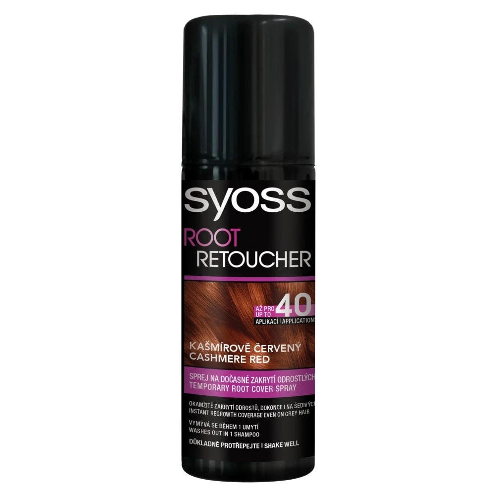 Syoss Root Retoucher lenövést elfedő hajszínező spray Kasmír vörös 120 ml