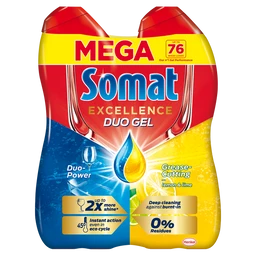 Somat Somat Gépi mosogatószer gél Gold Anti Grease lemon, 1,29 l