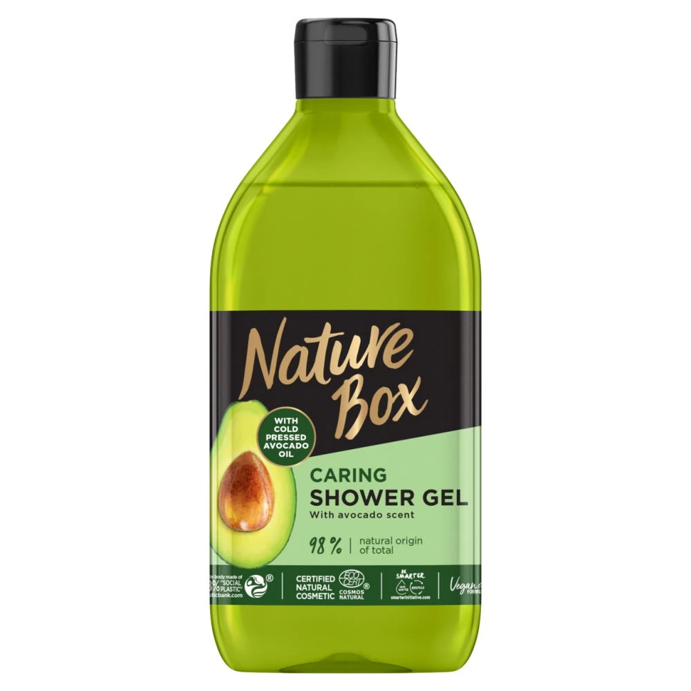 Nature Box Avokádó tusfürdő a táplált bőrért 385 ml